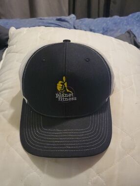 Planet Fitness Black & White Trucker Hat